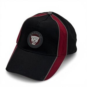 Jaguar Cap Hat Mens Black Burgundy Growler Logo Baseball OSFM Adjustable Car New